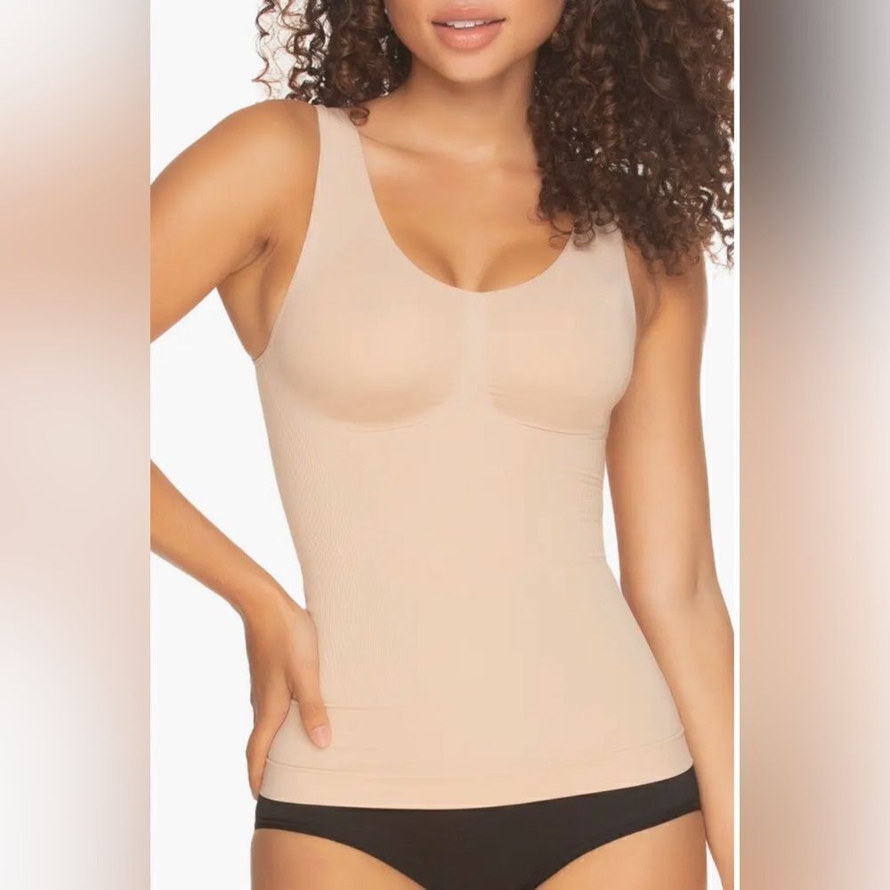 Spandex Tank Top Nude Tan Size 2X